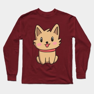 cute dog drawing Long Sleeve T-Shirt